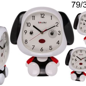 Wandklok hondje met bewegende ogen