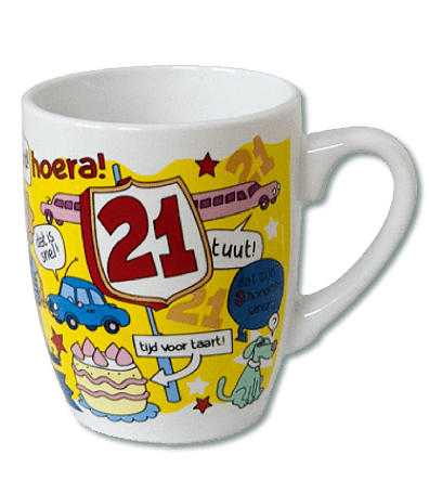 Cartoon Mok 21 jaar