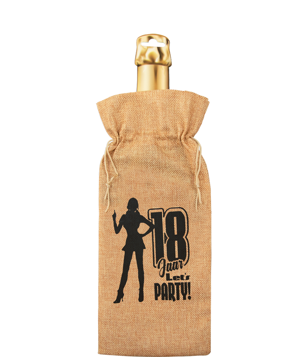 Bottle gift bag - 18 jaar