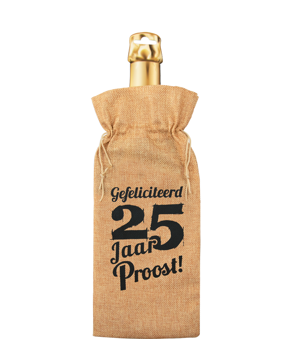 Bottle gift bag - 25 jaar