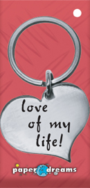 Hart sleutelhanger - love ofmy life