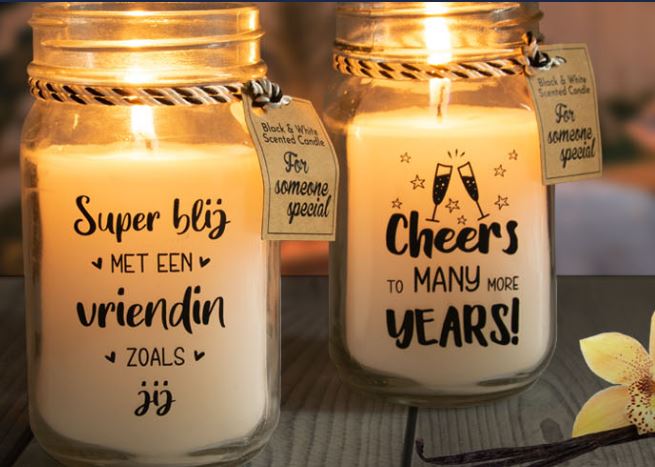 Black & White scented candles - Altijd in mijn hart - Afbeelding 2