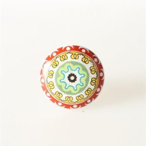 Keramische knop rood/geel/groen