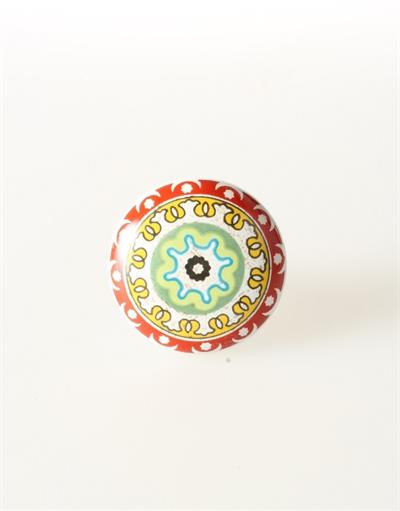 Keramische knop rood/geel/groen