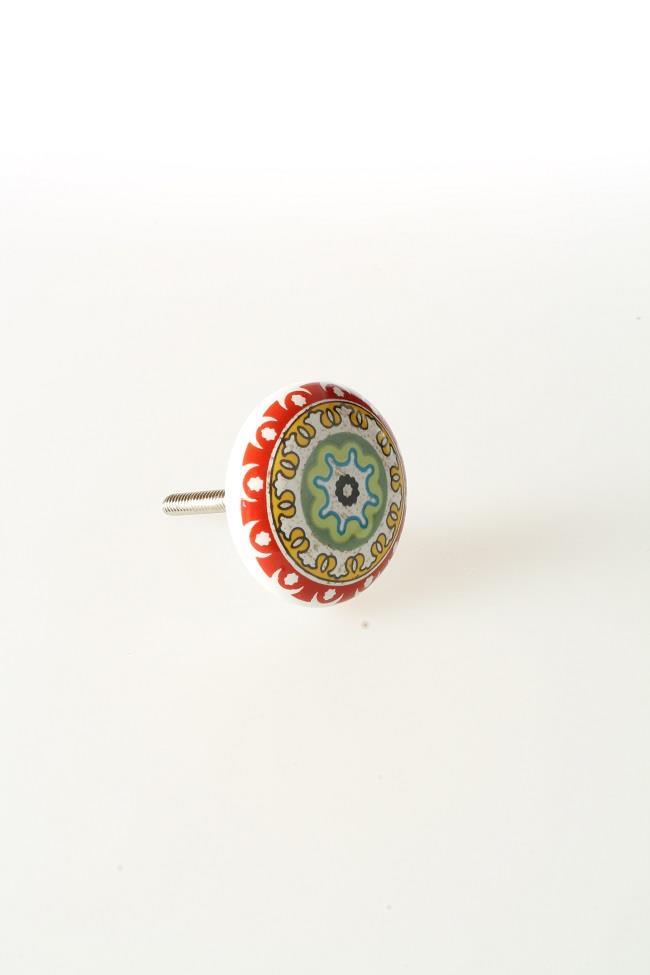 Keramische knop rood/geel/groen - Afbeelding 2