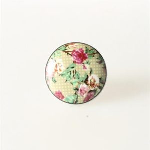 Keramische knop rozen