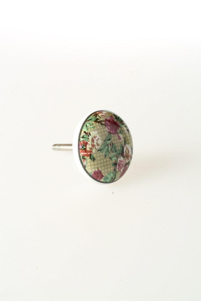 Keramische knop rozen - Afbeelding 2