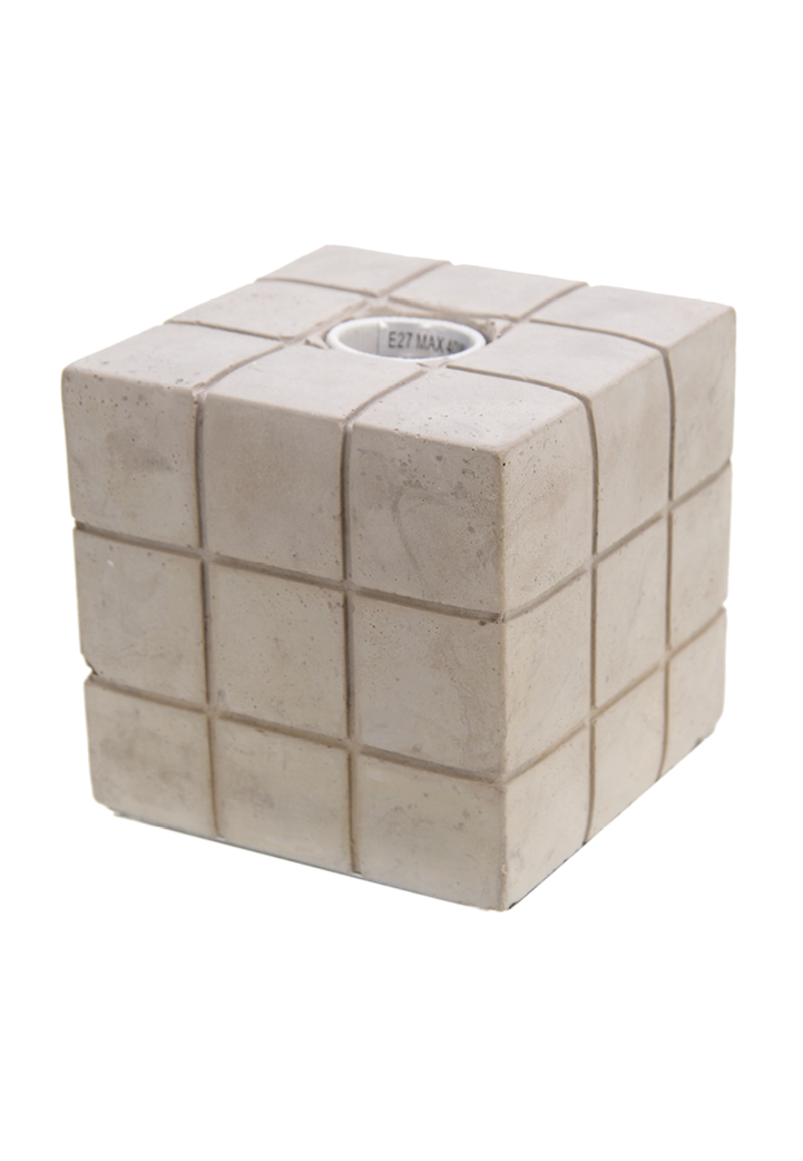 Beton lamp kubus 12x12x12cm
