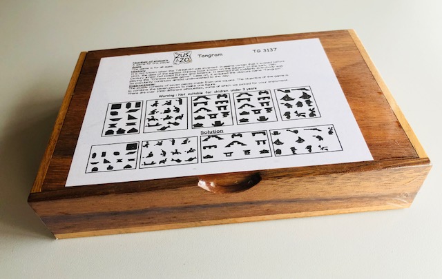 Double Tangram houten puzzel - Afbeelding 2