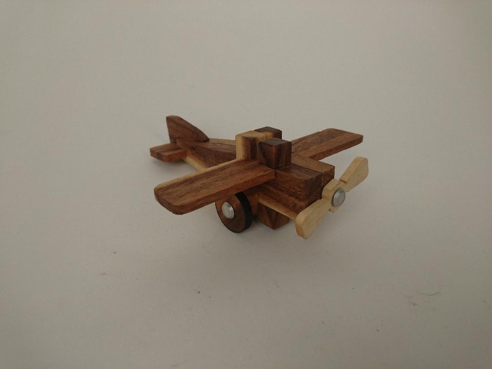 Vliegtuig houten puzzel
