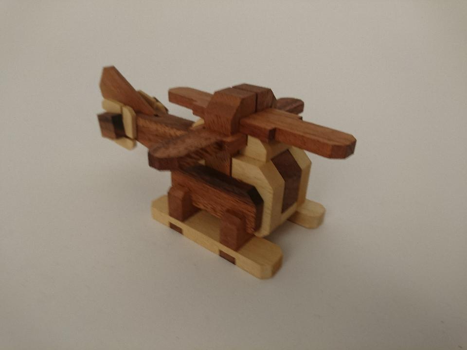 Helicopter houten puzzel