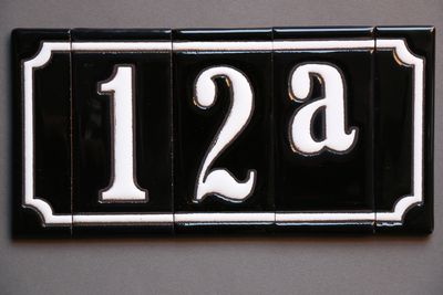 Huisnummer zwart - A - Afbeelding 4