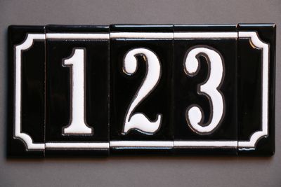 Huisnummer zwart - A - Afbeelding 6