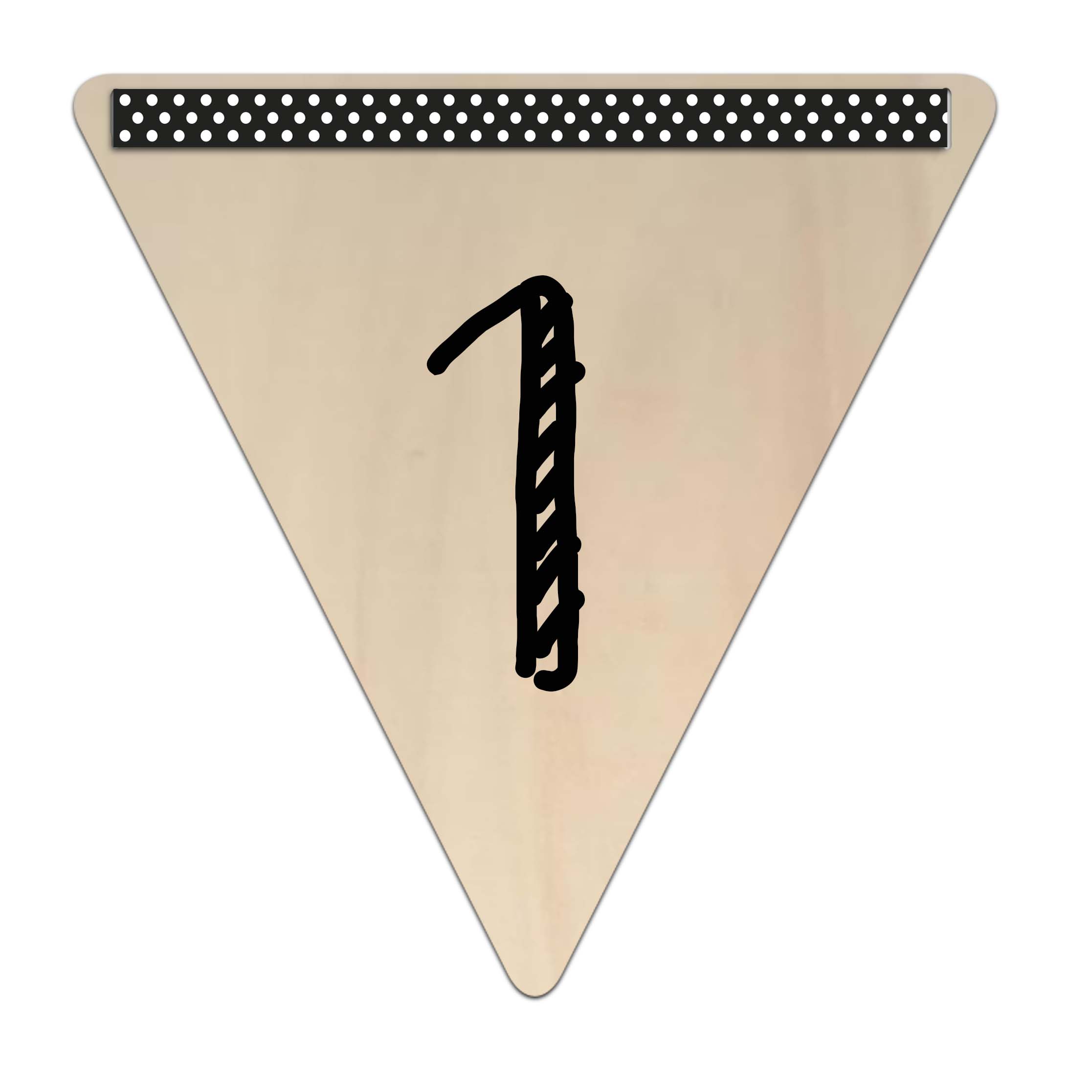 Vlaggetje 1 (hout)