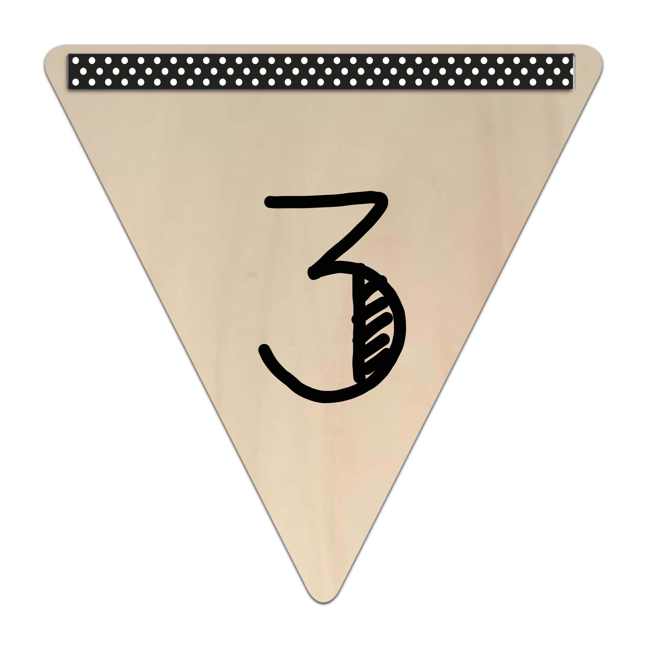 Vlaggetje 3 (hout)