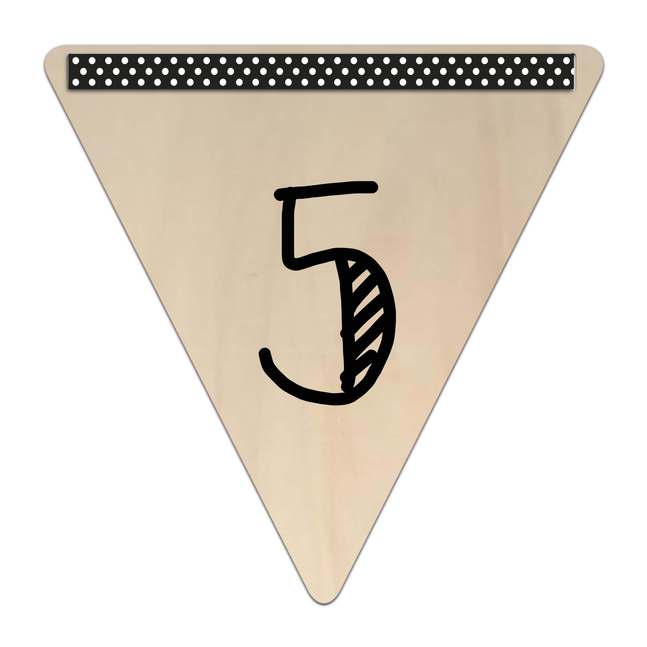 Vlaggetje 5 (hout)