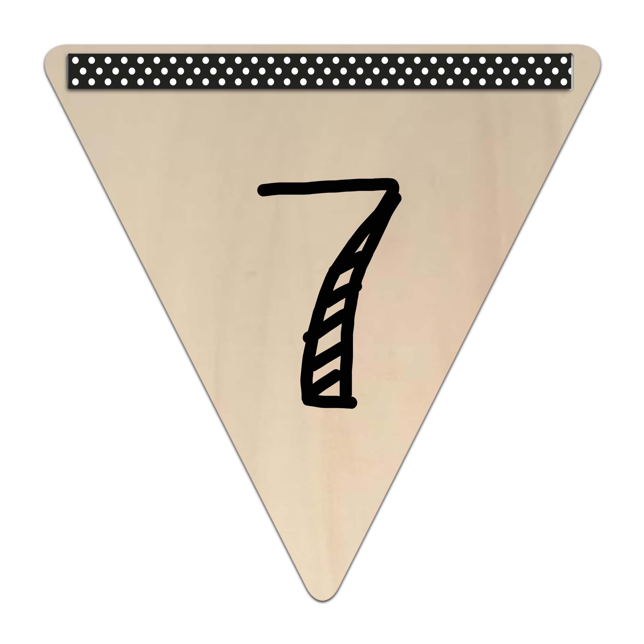 Vlaggetje 7 (hout)