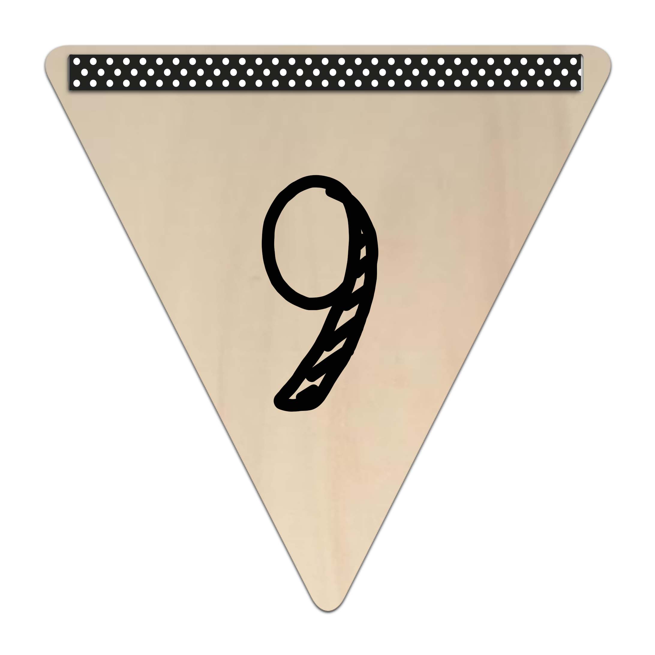 Vlaggetje 9 (hout)