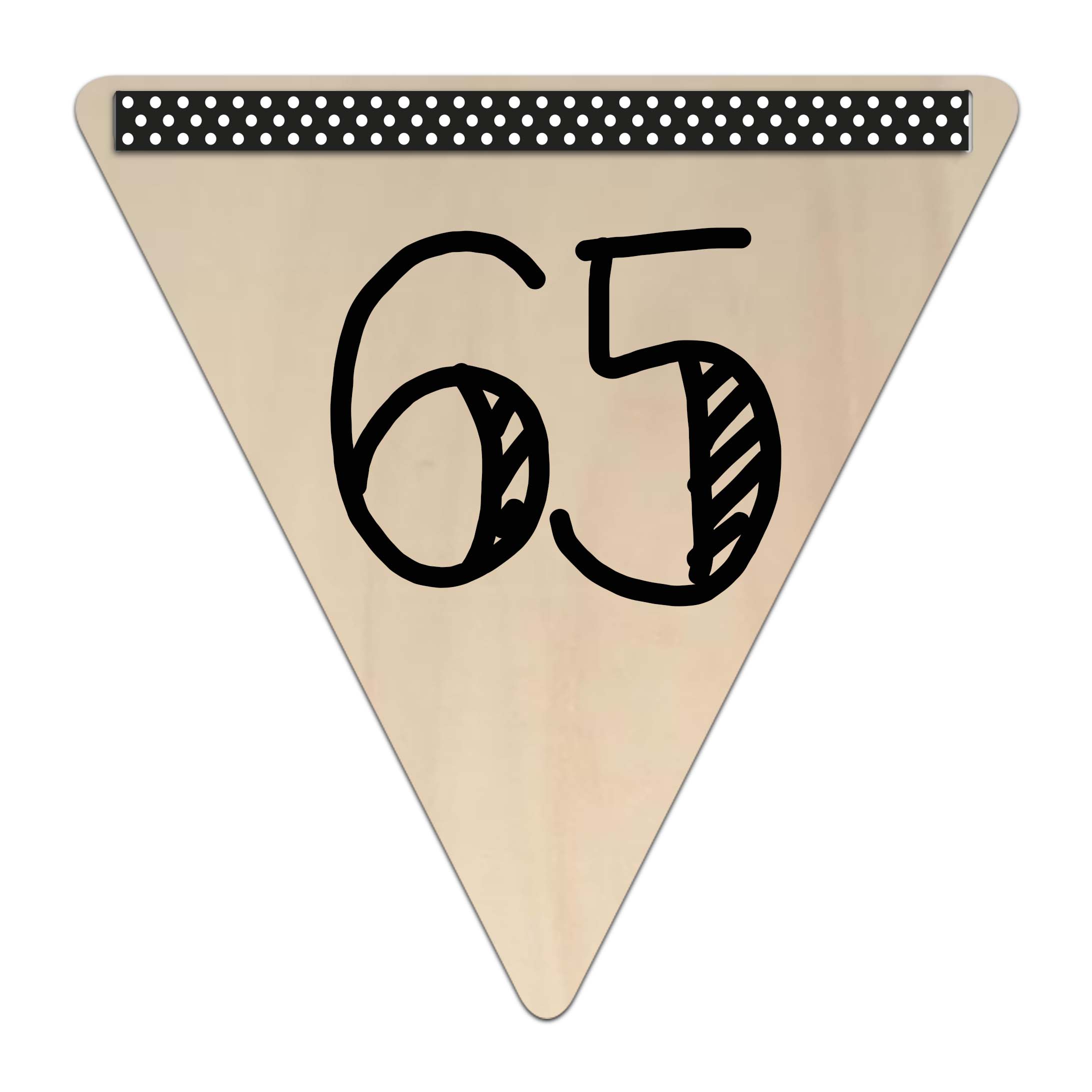 Vlaggetje 65 (hout)