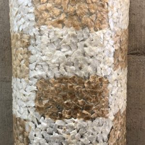 Schelpen wandlamp ±30cm handgemaakt van kleine stukjes capiz schelpen