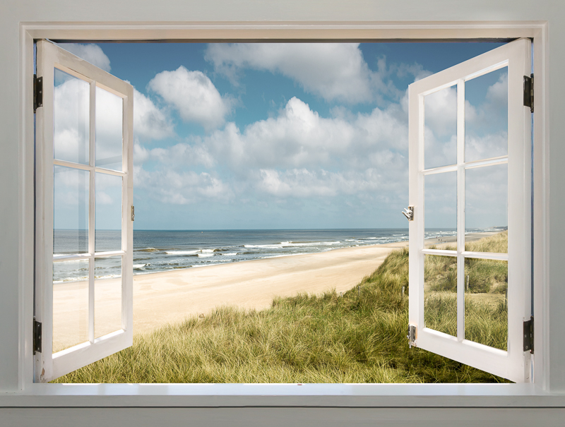 Outdoor tuinposter Kozijn 80x60cm