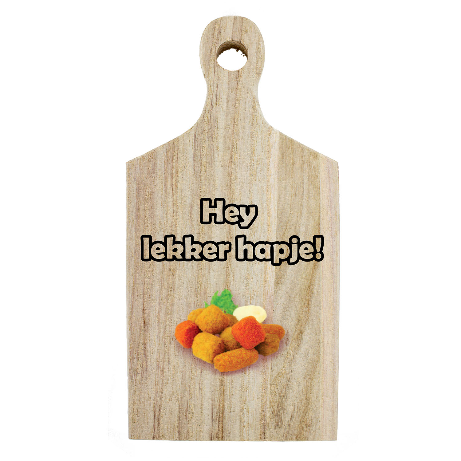 Borrelplank kleur 005 Hey lekker hapje!