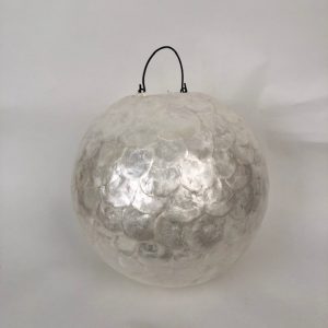Bol plafond hanglamp full shell wit - 30 cm