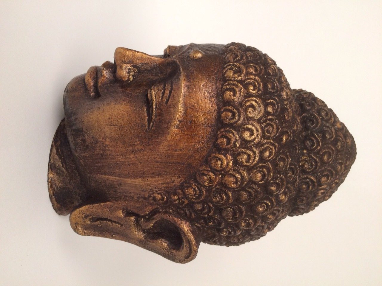Buddha Hoofd goud - 25cm - Afbeelding 3