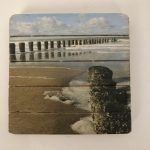 Houten onderzetter 10mm strand golfbreker zeeschuim