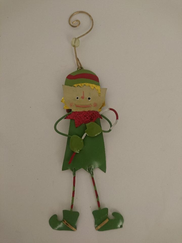 Metalen ornament kerst Elf - Afbeelding 2