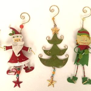 Metalen ornament kerst Engel