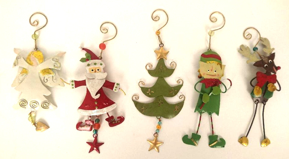 Metalen ornament kerst Engel