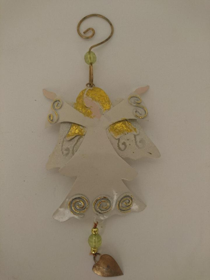 Metalen ornament kerst Engel - Afbeelding 2