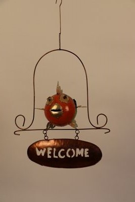 Welcome hanger met vis
