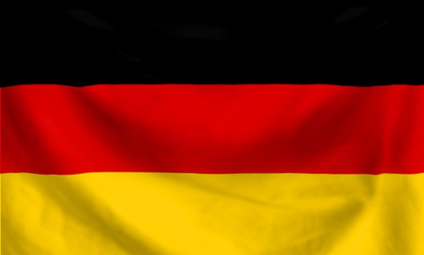 Duitse vlag (Duitsland) op stok 30x45cm - Afbeelding 2