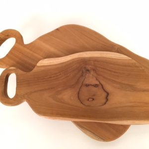 Houten broodplankje teak ±40-45cm