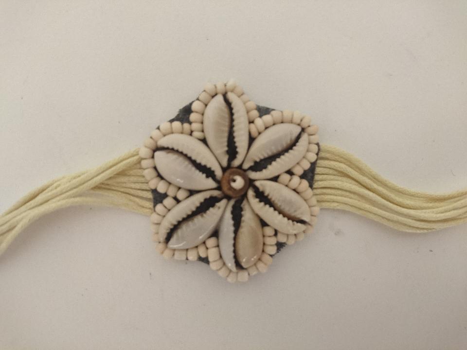 Schelpen armband wit - Afbeelding 2