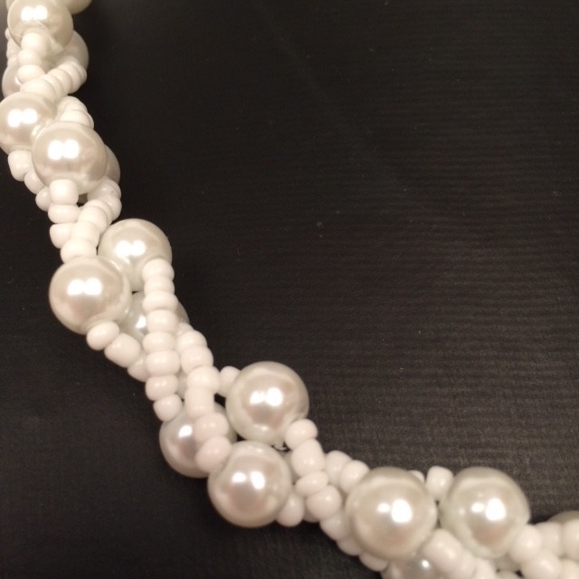 Kralenketting wit - Afbeelding 2