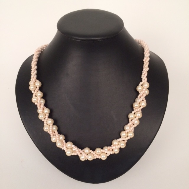 Kralenketting creme - Afbeelding 2