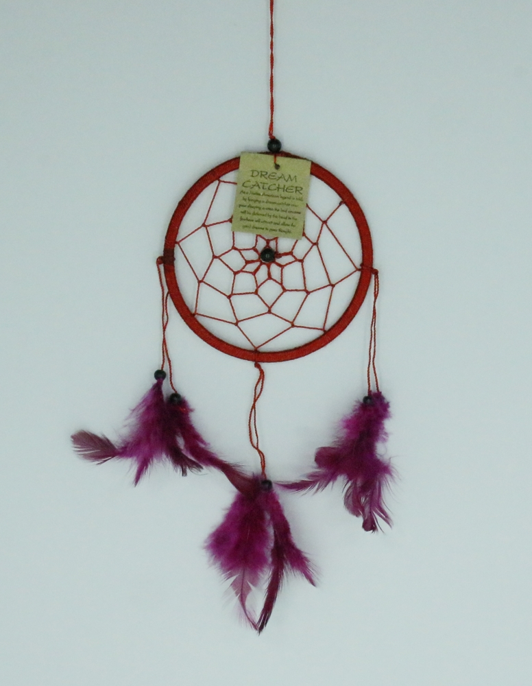 Dromenvanger ±12cm zonder kleintjes rood (rozeveer)