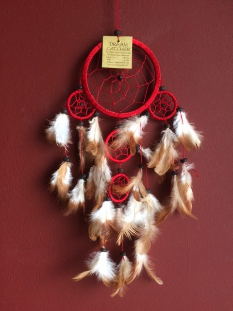 Dromenvanger ±12cm met kleintjes rood
