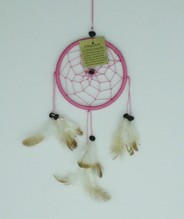 Dromenvanger ±12cm zonder kleintjes donkerroze