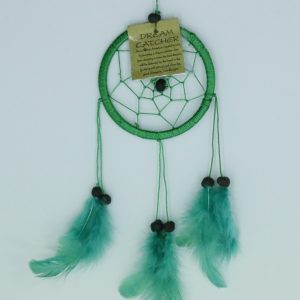 Dromenvanger ±9cm zonder kleintjes groen (groene veertjes)