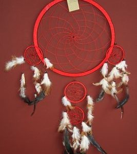 Dromenvanger ±32cm met kleintjes rood