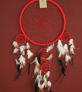 Dromenvanger ±26cm met kleintjes rood