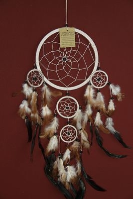 Dromenvanger ±18cm met kleintjes naturel