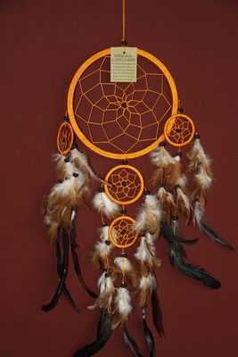 Dromenvanger ±18cm met kleintjes oranje