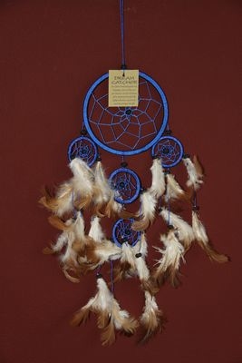 Dromenvanger ±12cm met kleintjes blauw