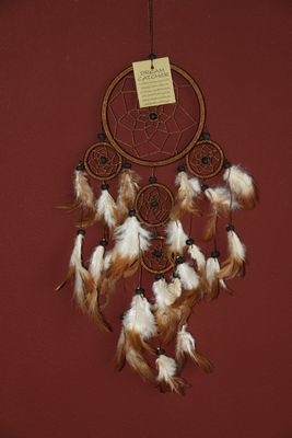 Dromenvanger ±12cm met kleintjes bruin