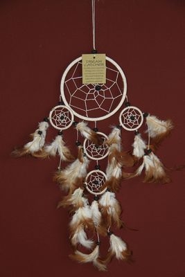 Dromenvanger ±12cm met kleintjes naturel